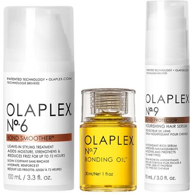 Zestaw Olaplex No. 9 serum + No. 7 olejek + No. 6 Bond smoother – Kosmetyki pielęgnacyjne do włosów Zestaw Olaplex No. 9 serum + No. 7 olejek + No. 6 Bond smoother – Kosmetyki pielęgnacyjne do włosów