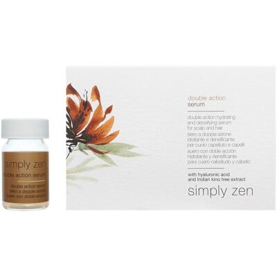 Zestaw, Simply Zen, Double Action, Serum do skóry głowy bez spłukiwania, Dla gęstości i witalności, 12 szt, 5 ml Zestaw, Simply Zen, Double Action, Serum do skóry głowy bez spłukiwania, Dla gęstości i witalności, 12 szt, 5 ml