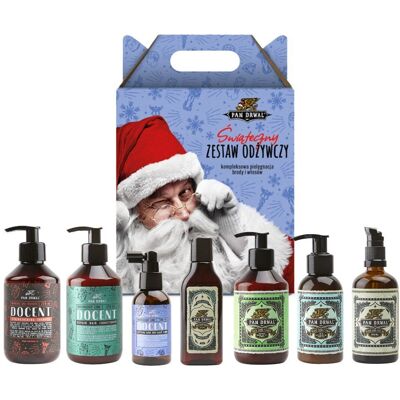 Zestaw świąteczny Pan Drwal (Docent szampon 250 ml, odżywka 250 ml, serum łagodzące 100 ml + Original szampon 150 ml, odżywka 250 ml, odżywka do bro.. Zestaw świąteczny Pan Drwal (Docent szampon 250 ml, odżywka 250 ml, serum łagodzące 100 ml + Original szampon 150 ml, odżywka 250 ml, odżywka do bro..
