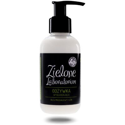 Zielone Laboratorium, odżywka do włosów wygładzająca olej migdałowy i len, 150 ml Zielone Laboratorium, odżywka do włosów wygładzająca olej migdałowy i len, 150 ml
