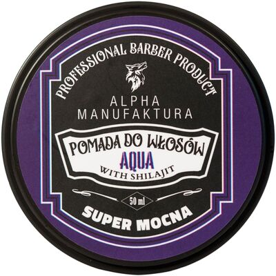 Manufaktura Pomada Do Włosów Aqua 50ml Super Mocna Alpha Barberia Manufaktura Pomada Do Włosów Aqua 50ml Super Mocna Alpha Barberia