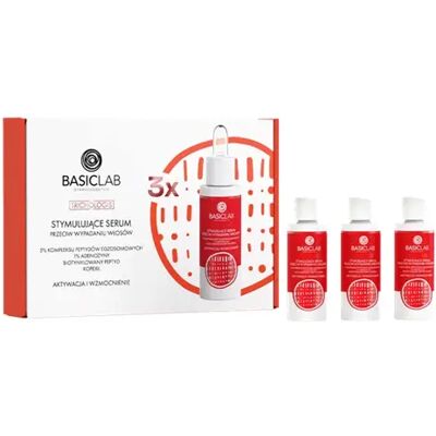 Basiclab Zestaw Trichologis 3x Stymulujące Serum Przeciw Wypadaniu Włosów 3x30 Ml Basiclab Zestaw Trichologis 3x Stymulujące Serum Przeciw Wypadaniu Włosów 3x30 Ml