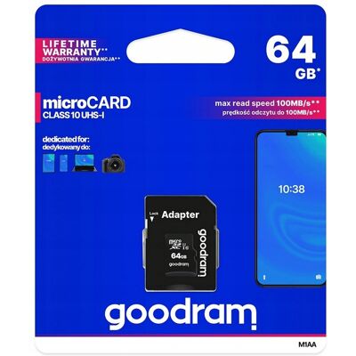 GoodRam C18 Karta pamięci 64GB GoodRam C18 Karta pamięci 64GB