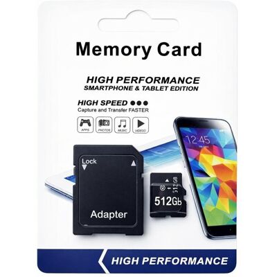 Inny producent Karta pamięci 512 GB + ADAPTER Inny producent Karta pamięci 512 GB + ADAPTER