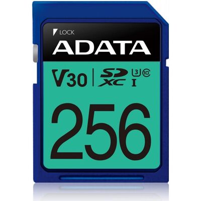Karta pamięci ADATA SDXC PremierPro, 256GB, UHS-I, U3, V30, 100/80 MB/s Karta pamięci ADATA SDXC PremierPro, 256GB, UHS-I, U3, V30, 100/80 MB/s