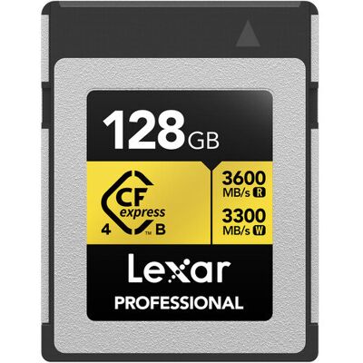 Karta Pamięci Lexar Professional GOLD CFexpress 4.0 Type B 128GB 3600 MB/s 8K RAW Karta Pamięci Lexar Professional GOLD CFexpress 4.0 Type B 128GB 3600 MB/s 8K RAW