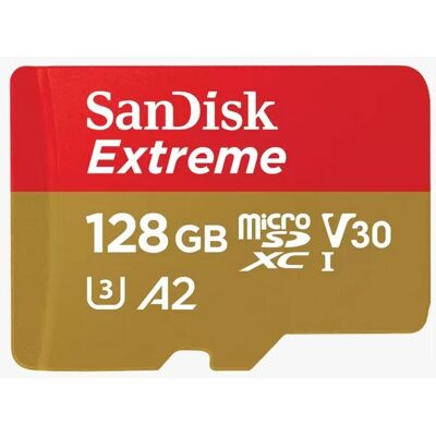 Karta pamięci SANDISK Extreme SDSQXAA-128G-GN6MA, microSDXC, RescuePRO Deluxe 128 GB + Adapter SD Karta pamięci SANDISK Extreme SDSQXAA-128G-GN6MA, microSDXC, RescuePRO Deluxe 128 GB + Adapter SD