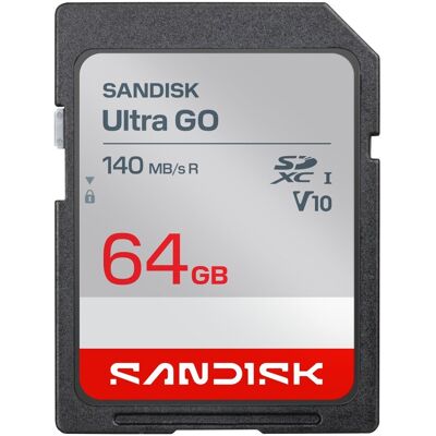 Karta pamięci SDXC SanDisk Ultra GO 64 GB UHS-I V10 U1 C10 Karta pamięci SDXC SanDisk Ultra GO 64 GB UHS-I V10 U1 C10
