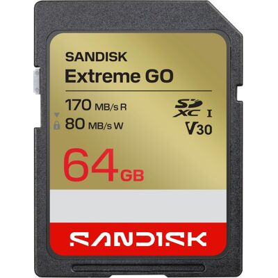 Karta pamięci SDXC Sandisk Extreme GO 64 GB UHS-I 170/80 MB/s 4K Karta pamięci SDXC Sandisk Extreme GO 64 GB UHS-I 170/80 MB/s 4K