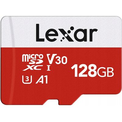 Lexar 128GB microSD Karta Pamięci, 3 sztuki Lexar 128GB microSD Karta Pamięci, 3 sztuki