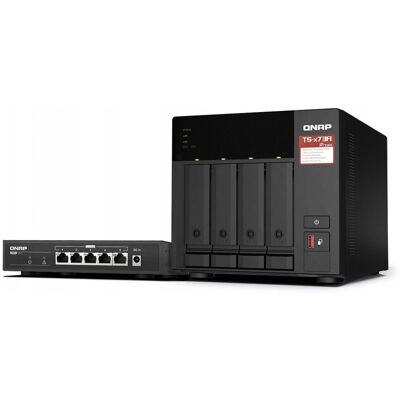 Inny producent QNAP Zestaw TS-473A-SW5T + QSW-1105-5T Inny producent QNAP Zestaw TS-473A-SW5T + QSW-1105-5T