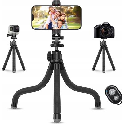 Apexel Giä™Tki Statyw Elastyczny 3W1 Uchwyt Pilot Bluetooth Do Telefonu Smartfona / Aparatu Dslr / Kamery Gopro Sjcam Xiaomi Dji Insta360 / Apl-Jj025 Apexel Giä™Tki Statyw Elastyczny 3W1 Uchwyt Pilot Bluetooth Do Telefonu Smartfona / Aparatu Dslr / Kamery Gopro Sjcam Xiaomi Dji Insta360 / Apl-Jj025