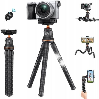 Inny producent Giętki Statyw Elastyczny Głowica 3D Uchwyt Aparat Kamera Telefon K&F; MS-01 Inny producent Giętki Statyw Elastyczny Głowica 3D Uchwyt Aparat Kamera Telefon K&F; MS-01