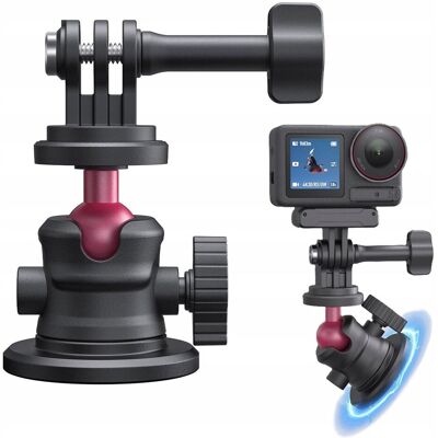 TELESIN Głowica Szybkozłączka Uchwyt Na Magnes Magnetyczna Gwint 1/4''+system Gopro / Sj-jbk-12 TELESIN Głowica Szybkozłączka Uchwyt Na Magnes Magnetyczna Gwint 1/4''+system Gopro / Sj-jbk-12