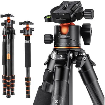 Karbonowy statyw fotograficzny 175cm K&F; Concept A254C4 KF09.098 Karbonowy statyw fotograficzny 175cm K&F; Concept A254C4 KF09.098