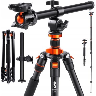 K&F; Concept Kf Statyw Fotograficzny Pro + Głowica + Monopod T K&F; Concept Kf Statyw Fotograficzny Pro + Głowica + Monopod T