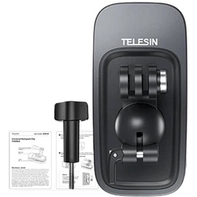 Telesin Plecakowy uchwyt na kamerę sportową - Regulowany, Magnetyczny, Wytrzymały Telesin Plecakowy uchwyt na kamerę sportową - Regulowany, Magnetyczny, Wytrzymały