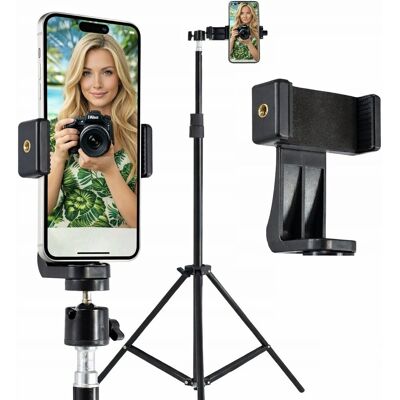 Mobilari Statyw 72-210 Cm Tripod Do Telefonu Aparatu, Videobloga Lekki Udźwig 2 Kg Mobilari Statyw 72-210 Cm Tripod Do Telefonu Aparatu, Videobloga Lekki Udźwig 2 Kg
