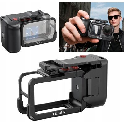 Uchwyt Grip Z Ramką Montażową Frame Mount + Iso Do Dji Action 5 Pro 4 3 / S6-fms-22-tdj Uchwyt Grip Z Ramką Montażową Frame Mount + Iso Do Dji Action 5 Pro 4 3 / S6-fms-22-tdj