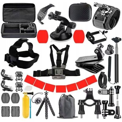 Zestaw Do Kamery Sportowej KOPIER 50w1 Akcesoria GoPro Hero DJI Zestaw Do Kamery Sportowej KOPIER 50w1 Akcesoria GoPro Hero DJI