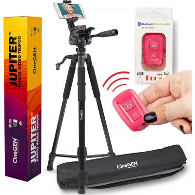 CineGEN Zestaw Do Streamingu Statyw Cg-2026 + Adapter Do Smartfona + Pilot Bt CineGEN Zestaw Do Streamingu Statyw Cg-2026 + Adapter Do Smartfona + Pilot Bt