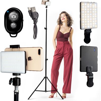 CineGEN Zestaw Statyw + Lampa LED + Pilot + Głowica + Adapter na telefon CineGEN Zestaw Statyw + Lampa LED + Pilot + Głowica + Adapter na telefon