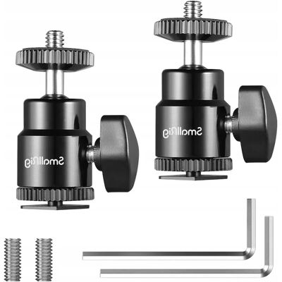 SmallRig Dwa Mini Głowice Kulowe Z Adapterem Do Monitorów Zimnej Stopki SmallRig Dwa Mini Głowice Kulowe Z Adapterem Do Monitorów Zimnej Stopki