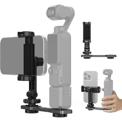 Neewer Ac021 Uchwyt Na Telefon Do Dji Osmo Pocket 3, Gwint 1/4 Cala, Czarny Neewer Ac021 Uchwyt Na Telefon Do Dji Osmo Pocket 3, Gwint 1/4 Cala, Czarny