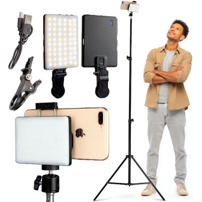 CineGEN Zestaw Do Streamingu Lampa Led Adapter Statyw CineGEN Zestaw Do Streamingu Lampa Led Adapter Statyw