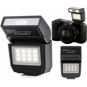 Lampa Błyskowa + Panel LED Ulanzi SL03 GN8 Stopka ISO Aparat Kamera Telefon Lampa Błyskowa + Panel LED Ulanzi SL03 GN8 Stopka ISO Aparat Kamera Telefon