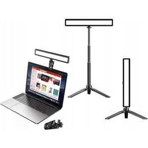 Lampa Led Na Monitor + Klips + Statyw / 3X Iso + 1.4' Do Vlog Livechat / Apexel Apl-Fl06 Lampa Led Na Monitor + Klips + Statyw / 3X Iso + 1.4' Do Vlog Livechat / Apexel Apl-Fl06