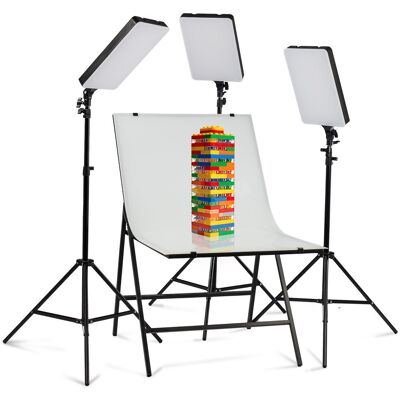 CineGEN 3x Lampa Panelowa LED + Stół Bezcieniowy 60x100cm Zestaw Bezcieniowy PRO CineGEN 3x Lampa Panelowa LED + Stół Bezcieniowy 60x100cm Zestaw Bezcieniowy PRO