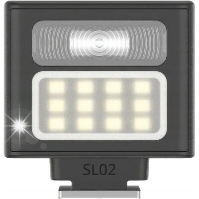 Inny producent Lampa Błyskowa + Panel LED Ulanzi SL02 GN8 Stopka ISO Aparat Kamera Telefon Inny producent Lampa Błyskowa + Panel LED Ulanzi SL02 GN8 Stopka ISO Aparat Kamera Telefon