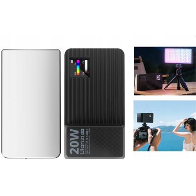 Inny producent Lampa LED 20W RGB Ulanzi K20RGB VIDEO 1800-9000K do Telefonu Aparatu Kamery Inny producent Lampa LED 20W RGB Ulanzi K20RGB VIDEO 1800-9000K do Telefonu Aparatu Kamery