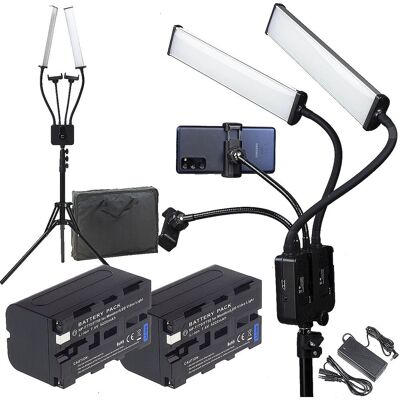 CineGEN Lampa LED - modułowa ze statywem 2 baterie NP-770 CineGEN Lampa LED - modułowa ze statywem 2 baterie NP-770