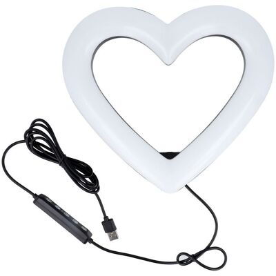 Microsoft Lampa LED Ring / Heart Stream RGB pierścieniowa 10 cali FULL COLOR z uchwytem na telefon + statyw JM26-10 Microsoft Lampa LED Ring / Heart Stream RGB pierścieniowa 10 cali FULL COLOR z uchwytem na telefon + statyw JM26-10