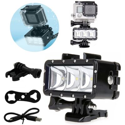 LAMPA LED WODOODPORNA DO KAMER GOPRO HERO 10 BLACK LAMPA LED WODOODPORNA DO KAMER GOPRO HERO 10 BLACK