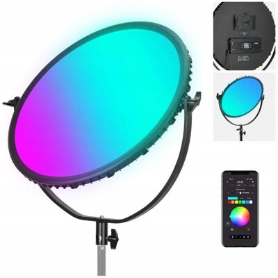 Inny producent Lampa Okrągła Led Edge-lit Rgb Bluetooth Vlog 65w 18' Na 14mm 16mm Neewer / Gr18c Inny producent Lampa Okrągła Led Edge-lit Rgb Bluetooth Vlog 65w 18' Na 14mm 16mm Neewer / Gr18c