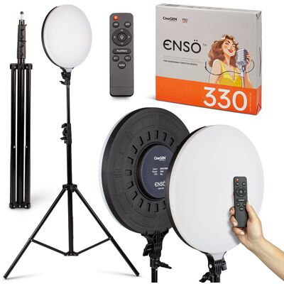 CineGEN Lampa Panelowa 70W LED ENSÖ™ 330 okrągła na statywie CineGEN Lampa Panelowa 70W LED ENSÖ™ 330 okrągła na statywie