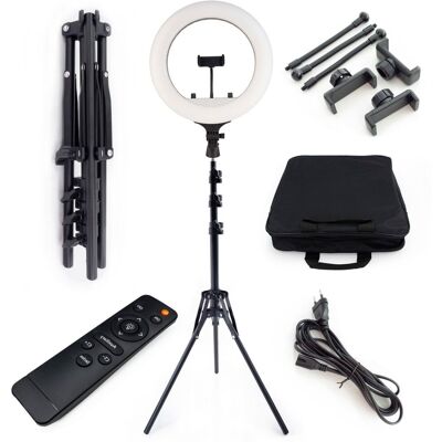 Inny producent Lampa Pierścieniowa Led 36 Cm Torba Statyw Pilot Sterujący Inny producent Lampa Pierścieniowa Led 36 Cm Torba Statyw Pilot Sterujący