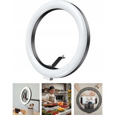 Lampa Pierścieniowa Led Ring 10' / 26 Cm / Vlog 12w Na Statyw 1/4' Selfie Foto Telesin / P3-fs-02 Lampa Pierścieniowa Led Ring 10' / 26 Cm / Vlog 12w Na Statyw 1/4' Selfie Foto Telesin / P3-fs-02
