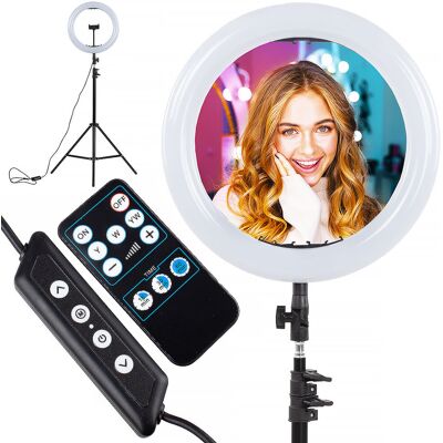 CineGEN Mocna Lampa Pierścieniowa Ring LED na Statywie + Uchwyt na telefon CineGEN Mocna Lampa Pierścieniowa Ring LED na Statywie + Uchwyt na telefon