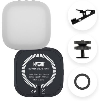 Lampa LED Sunny od NEWELL - Uniwersalne oświetlenie do smartfonów z magnesem Lampa LED Sunny od NEWELL - Uniwersalne oświetlenie do smartfonów z magnesem