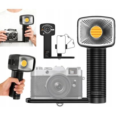 Inny producent Ręczna Lampa Led 40w Cob Retro Do Foto Video Cri96 Uchwyt Na Telefon Aparat / 40shc Inny producent Ręczna Lampa Led 40w Cob Retro Do Foto Video Cri96 Uchwyt Na Telefon Aparat / 40shc