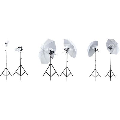 CineGEN Zestaw 2 lamp 2x100 LED z parasolkami 110cm CineGEN Zestaw 2 lamp 2x100 LED z parasolkami 110cm