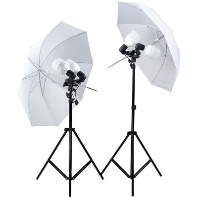 CineGEN Zestaw 2 lamp 2x100 LED z parasolkami 84cm CineGEN Zestaw 2 lamp 2x100 LED z parasolkami 84cm
