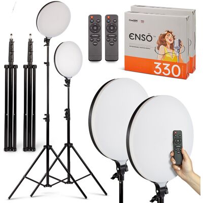 CineGEN Zestaw 2 lamp panelowyc 2x 70W LED ENSÖ™ 330 okrągła CineGEN Zestaw 2 lamp panelowyc 2x 70W LED ENSÖ™ 330 okrągła