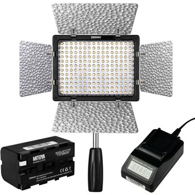 *ZESTAW* Lampa YONGNUO YN160 III 3200-5600K + akumulator NPF770 i ładowarka MITOYA *ZESTAW* Lampa YONGNUO YN160 III 3200-5600K + akumulator NPF770 i ładowarka MITOYA