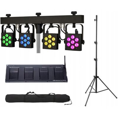 Inny producent Zestaw Stairville CLB5 RGB WW Compact LED ze sterownikiem i statywem Inny producent Zestaw Stairville CLB5 RGB WW Compact LED ze sterownikiem i statywem