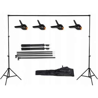Massa Zestaw Studyjny Atelier Do Zawieszania TŁa TeŁ 210x152-304cm 4x Klips Etui Massa Zestaw Studyjny Atelier Do Zawieszania TŁa TeŁ 210x152-304cm 4x Klips Etui